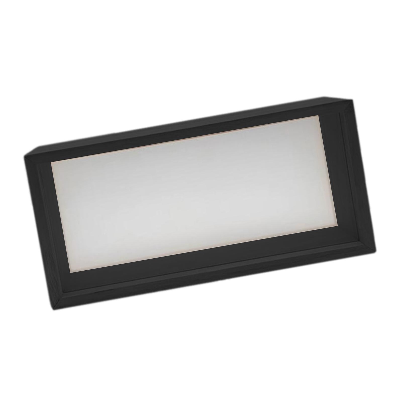 Engraved Wood Frame - Decorative Floating Shadow Box Photo Frame