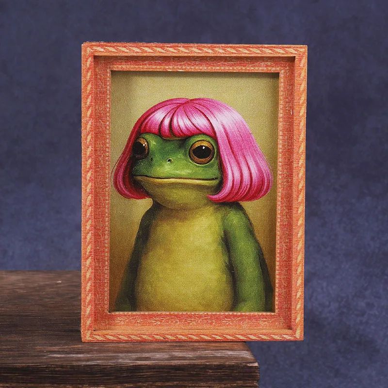 Mini Wooden Photo Frame Frog F - Engraved Wood Frame review and price