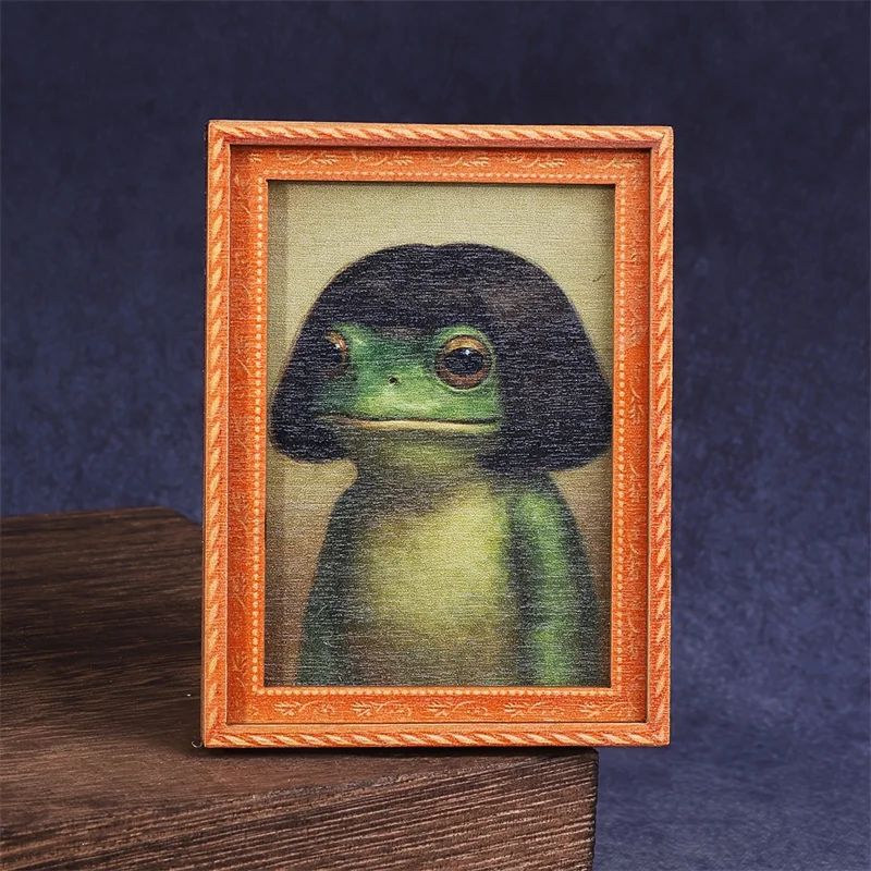 Mini Wooden Photo Frame Frog F - Engraved Wood Frame review and price
