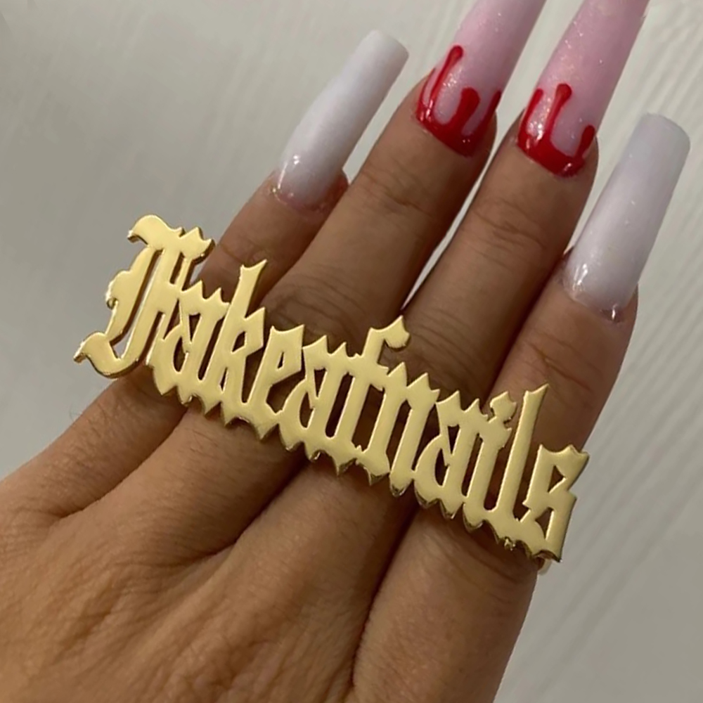 Custom Name Ring for Men Women - Initial Ring Custom review and price