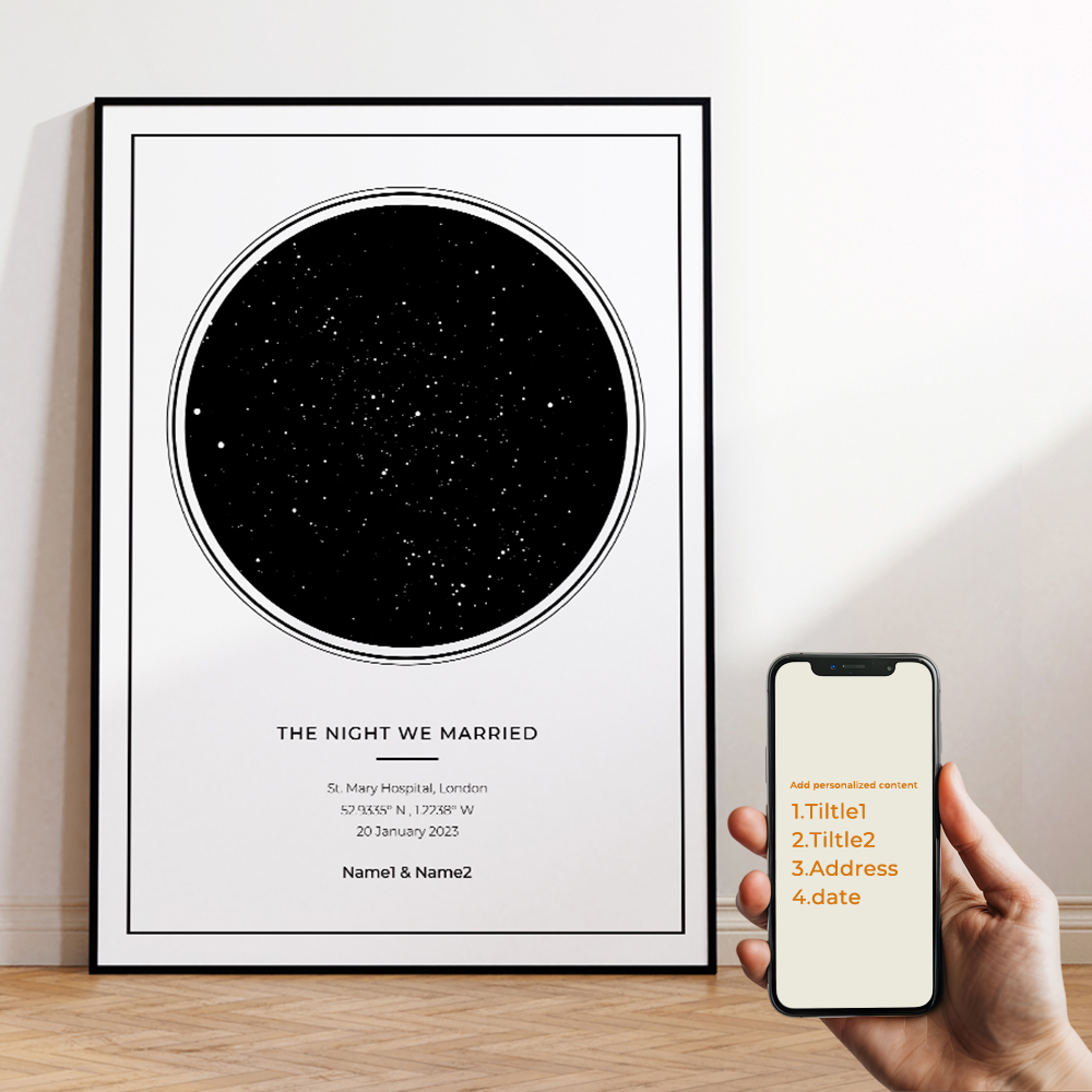 Modern Custom Personalized Nig - Custom Star Map review and price