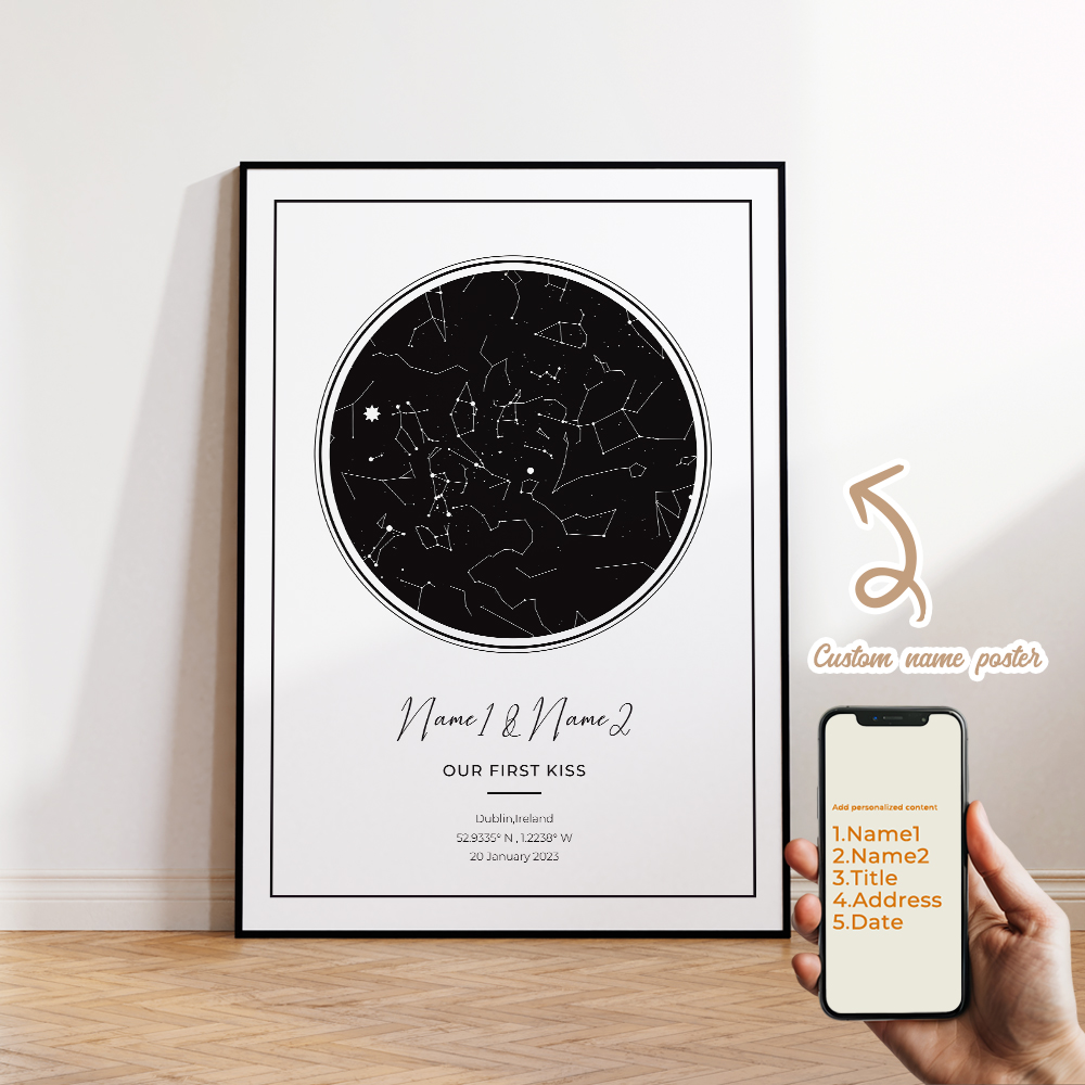 Modern Custom Personalized Nig - Custom Star Map review and price