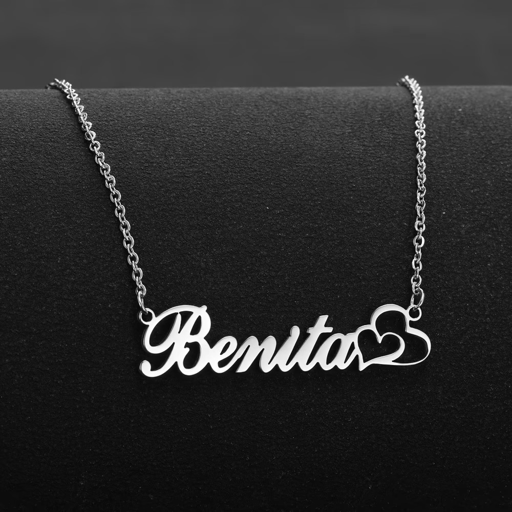 Personalized Double Heart Cust - Name Necklace Custom review and price
