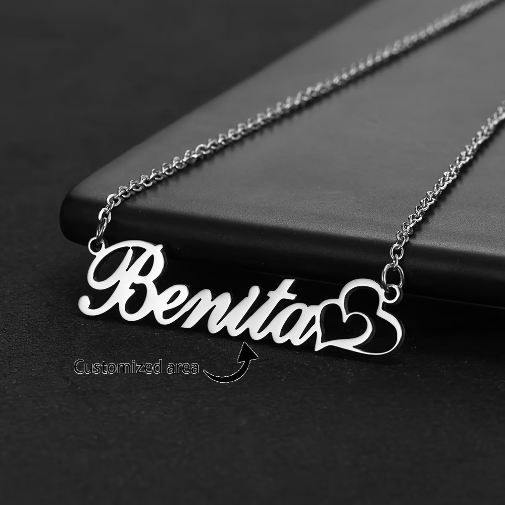 Personalized Double Heart Cust - Name Necklace Custom review and price